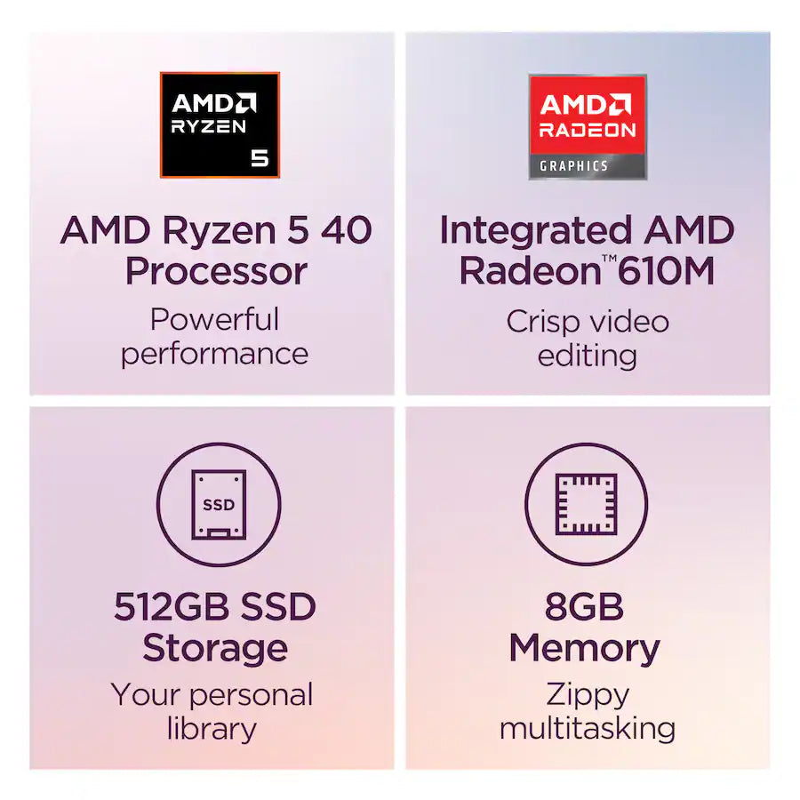 Lenovo - IdeaPad Slim 3 15.6" Full HD Laptop - AMD Ryzen 5 40 2025
