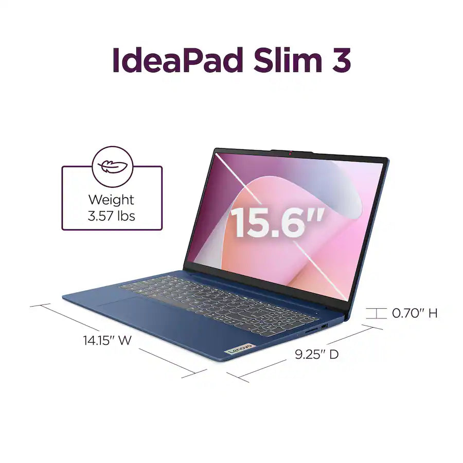 Lenovo - IdeaPad Slim 3 15.6" Full HD Laptop - AMD Ryzen 5 40 2025